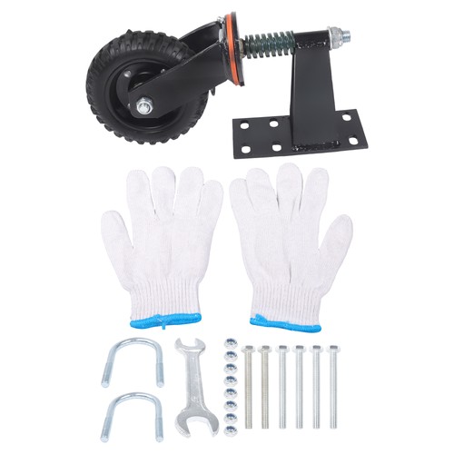 Gate wheel with - 6", brake