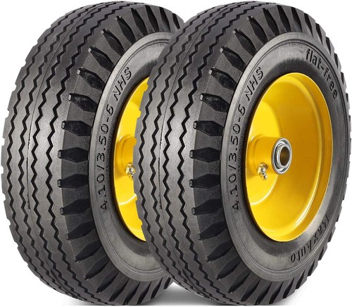 Flat free tire - 4.10/3.50-6",