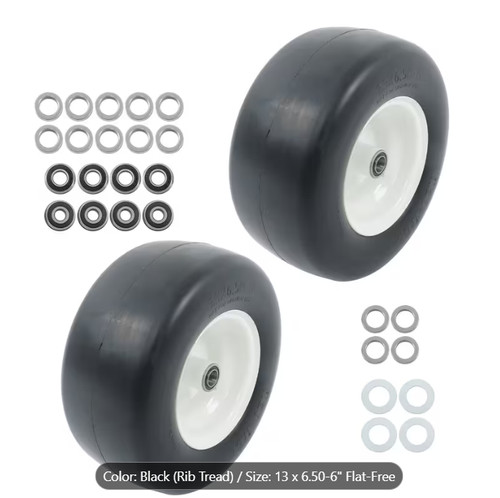 13x6 flat free - (2-pack), 13x6.50-6