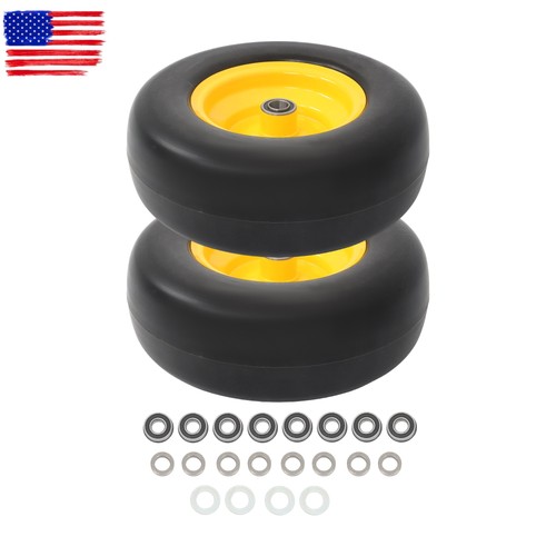 Black yellow 13x5 flat - black&yellow, 13x5.00-6
