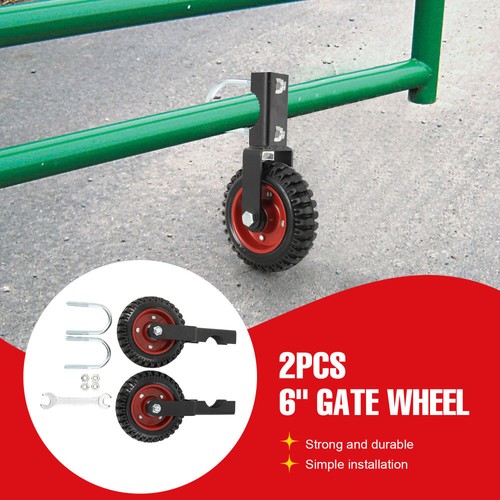 6in farm gate wheel 2pcs - gate, metal