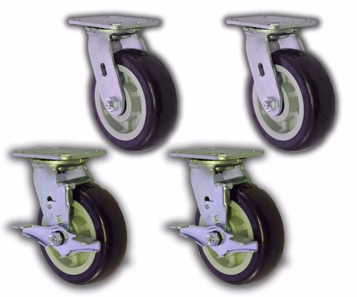Pack x 2 swivel - 4, plate